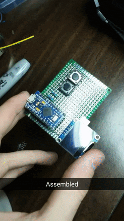 GIF of assembled second prototype.