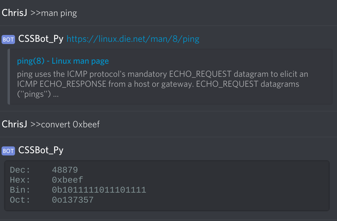 Screenshot of CSSBot Py in use