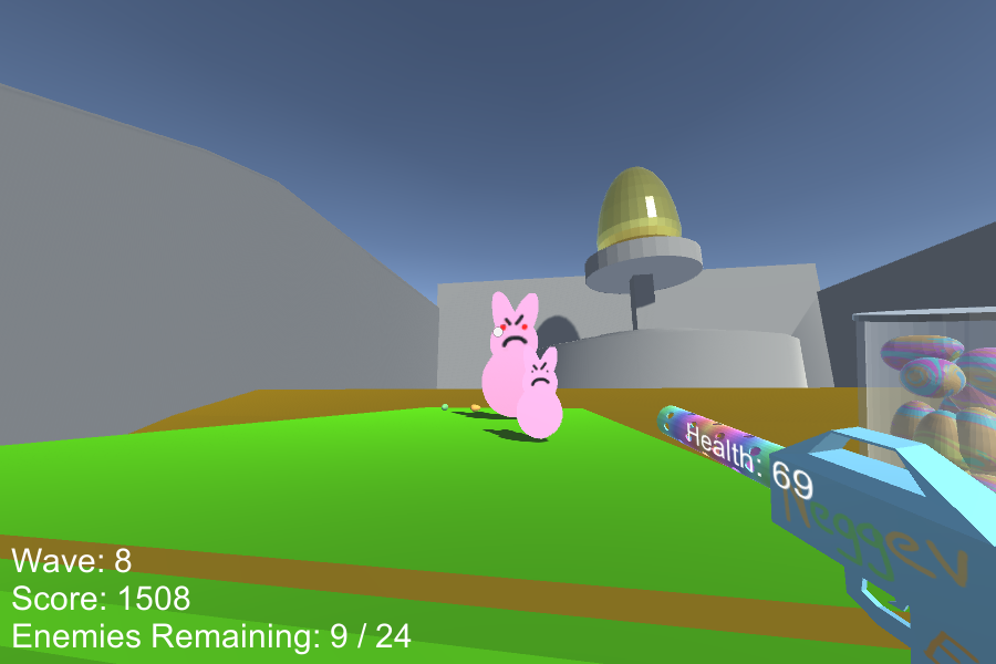 Screenshot of Operation Peeps gameplay.
