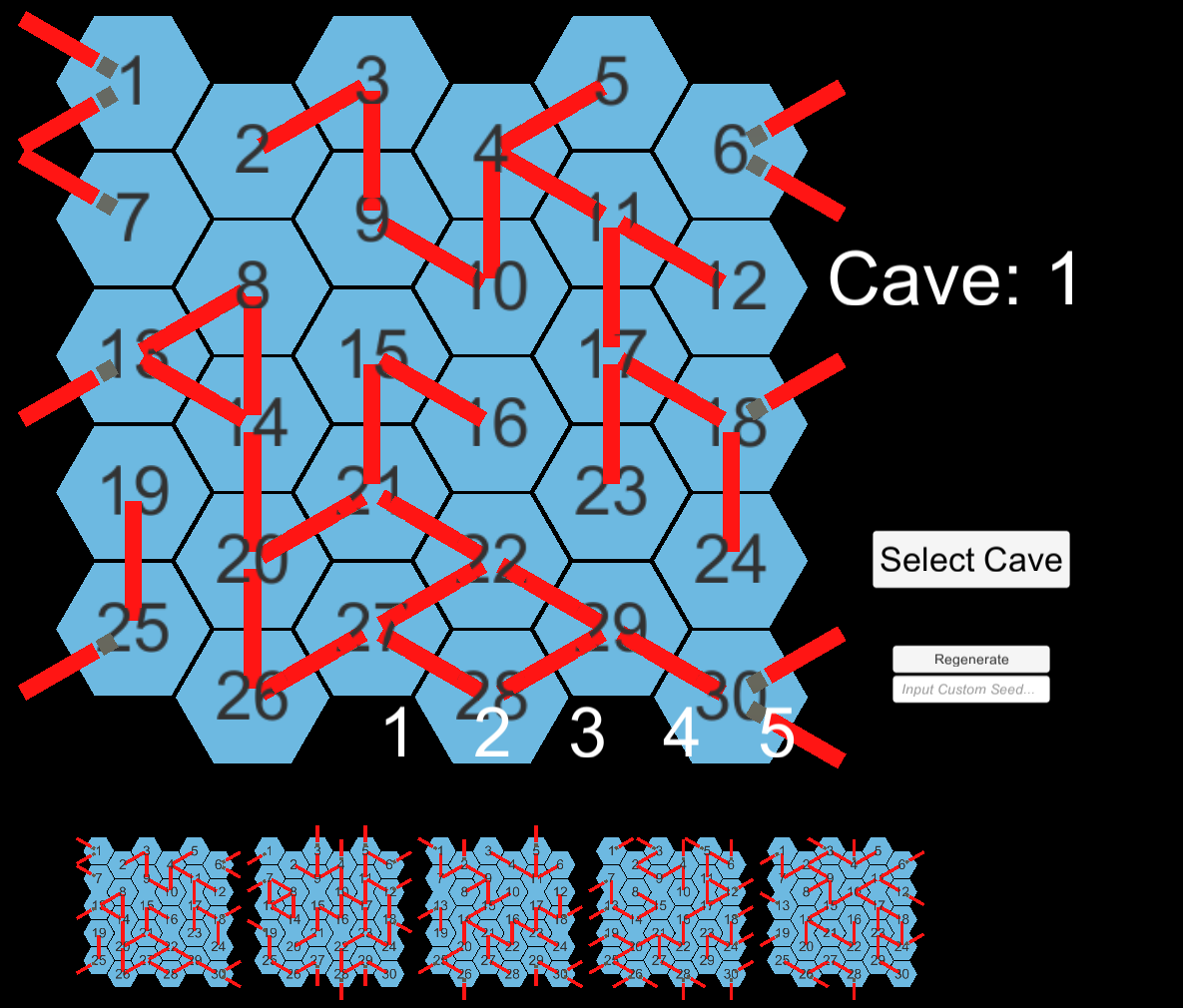 Hunt the Wumpus maze generation.